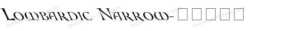 Lombardic Narrow字体转换